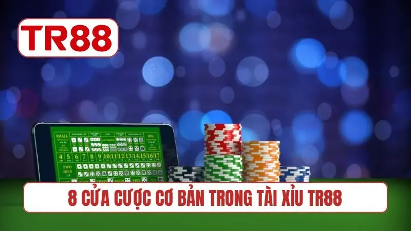 8 cửa cược cơ bản trong Tài xỉu TR88